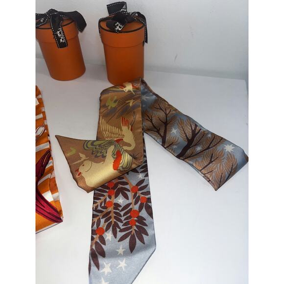 Hermès Twilly Scarves Set of Two - Picture 1 of 3
